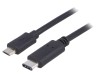 Cablu Akyga USB 2.0 Micro USB-C, 1m, Negru - Conector Tip C la Micro USB B