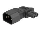 Adaptor DELOCK IEC C14 tată la IEC C7 mamă unghi 2,5A 250V cod 80473