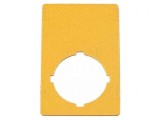 Tăbliţă descriptivă galbenă 22mm RMQ-Titan