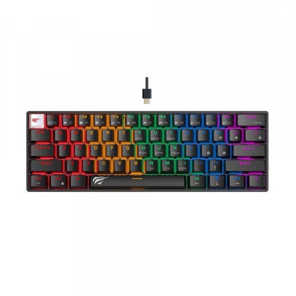 Tastatura Gaming Wired USB HAVIT KB903L, RGB, 1.8m, Neagra