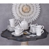 Set cafea din portelan alb pentru 6 persoane CW501, Seturi