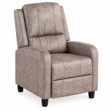 Fotoliu relax recliner cu mecanism Push-Back pentru inclinare si o pozitie confortabila de odihna,tapiterie moale din chenille,sezut cu spuma de ina