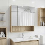 vidaXL Dulap cu oglindă pentru baie Stejar Sonoma 60 x 14.5 x 70 cm 889185