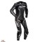Costum (combinezon) motociclete femei piele Ixon vara model Vortex Lady LS culoare: negru/alb Negru/alb L