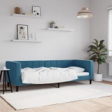 VidaXL Pat de zi, albastru, 80x200 cm, catifea 354000