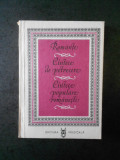 Romante. Cantece de petrecere. Cantece populare romanesti