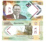 Namibia 60 Dolari 2025 P-19 Comemorativa Polimer UNC Bancnota Straina Africa