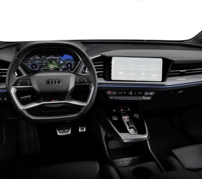 Folie Protectie Display Navigatie, Duragon, Audi Q4 e-tron 2021+, silicon Transparent, Anti-zgarieturi, Kit instalare foto