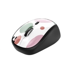 Mouse Trust Yvi Wireless - pink circles foto