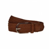 Curea elastica, casual, latime 3.5 cm, maro coniac - NB038