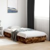 VidaXL Cadru de pat, stejar fumuriu, 90x200 cm, lemn prelucrat