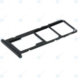 Samsung Galaxy A02s (SM-A025F) Tavă Sim + Tavă MicroSD neagră GH81-20134A
