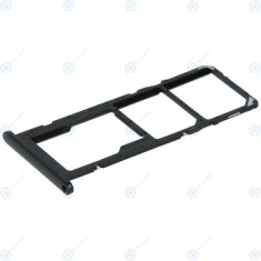 Samsung Galaxy A02s (SM-A025F) Tavă Sim + Tavă MicroSD neagră GH81-20134A