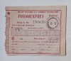 Bilet vechi PRONOEXPRES &ndash; Loteria Rom&acirc;nă, anii &rsquo;60&ndash;&rsquo;70, ștampilat, duplicat