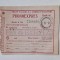 Bilet vechi PRONOEXPRES &ndash; Loteria Rom&acirc;nă, anii &rsquo;60&ndash;&rsquo;70, ștampilat, duplicat