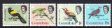 Gambia, pasari, supratipar, 1963, MNH, Nestampilat
