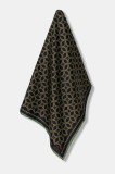 Weekend Max Mara eșarfă de mătase ONESTONEW culoarea bleumarin, cu model, 2525546115600