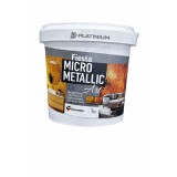 Vopsea decorativa efect platina fiesta micro metallic art 1kg finisaj metalic premium pereti interior decomin