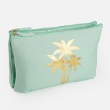 Portfard dublu verde menta, 28x9x16cm, 2 compartimente, CMCLASS