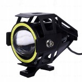 Proiector led cu lupa, angel eye alb si devil eye red, alimentare 12v, pentru off-road, atv, ssv, utv, AVEX