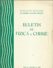 Buletin de fizica si chimie, anul II, vol. 2/1978 foto