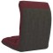 Scaun de podea pliabil, rosu vin, material textil - 4