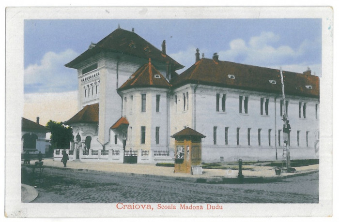 1950 - CRAIOVA, Madona Dudu School, Romania - old postcard - used