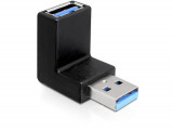 ADAPTER USB 3.0 STECKER-BUCHSE GEWINKELT 90&deg; VERTIKAL 65339 DELOCK