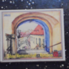 MAGNET DE FRIGIDER - ROM. - SIBIU / HERMANNSTADT - REPRODUCERE DUPA O PICTURA