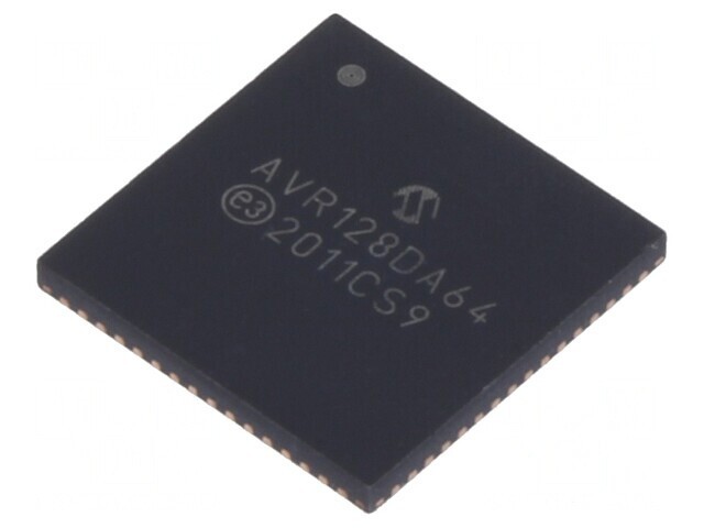 Microcontroler AVR QFN64 1.8-5.5VDC 3 AVR128 AVR-DA