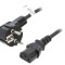 Cablu Alimentare Unghiular IEC C13 2.5m