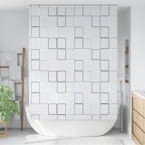 VidaXL Roletă perdea de duș 160x240 cm Model pătrate