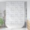 vidaXL Roletă perdea de duș 160x240 cm Model pătrate 142851