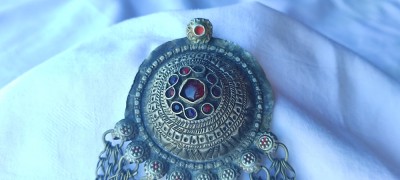MEDALION unic AFGHAN etnic TRIBAL de efect MASIV si OPULENT manopera EXCEPTIONAL foto
