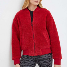 Karl Lagerfeld hanorac din amestec de lana culoarea rosu, neted