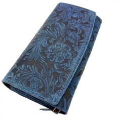 Portofel Dama Cu Imprimeu Floral: Piele Naturala