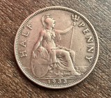 C50 - Moneda foarte veche - Anglia - Half penny - 1933