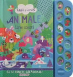 Asculta si invata: Cartea cu sunete de animale PlayLearn Toys