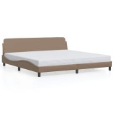Cumpara ieftin Cadru de pat, Dover, cappuccino, 200x200 cm, piele ecologica