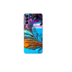 Set Folii Skin Acoperire 360 Compatibile cu Samsung Galaxy S21 Plus - Wraps Skin Printing Royal Aquatic