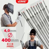 Pachet electrozi sudura, 1Kg, 4 mm x 400 mm, Verke