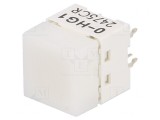 Comutator Tastatură Alb cu LED Verde 24V 0.05A