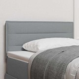 Cumpara ieftin Tablie LED cu benzi LED cu headboard Gri deschis 90 cm tesatura