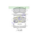 Set placute frana punte fata Daihatsu Materia M4, Sirion M3 2005-; Ford Fiesta 6 2008-2017; Mazda 2 De 2007-2015; Subaru Justy IV; Icer Brakes Spania