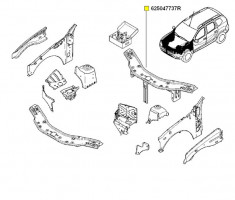 Structura Parte Fata Duster Renault 625047737R foto