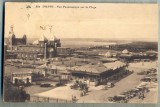 AD 674 C. P. VECHE -DIEPPE -VUE PANORAMIQUE SUR LA PLAGE-FRANTA-1925- BUCURESTI, Circulata, Printata