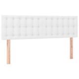 Cumpara ieftin Tablii de pat, alb, 144x5x78/88 cm, piele ecologica