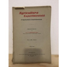 M Chiritescu-Arva - Agricultura Experimentala