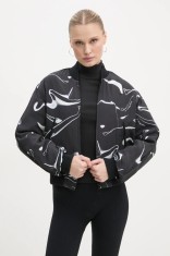 G-Star geacă bomber femei, culoarea negru, de tranzitie, D25282-D725