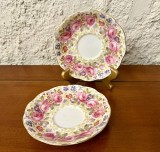 2 FARFURIOARE DIN PORTELAN ENGLEZESC ROYAL ALBERT- BONE CHINA- SERENA D14CM